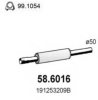 VW 357253209B Middle Silencer